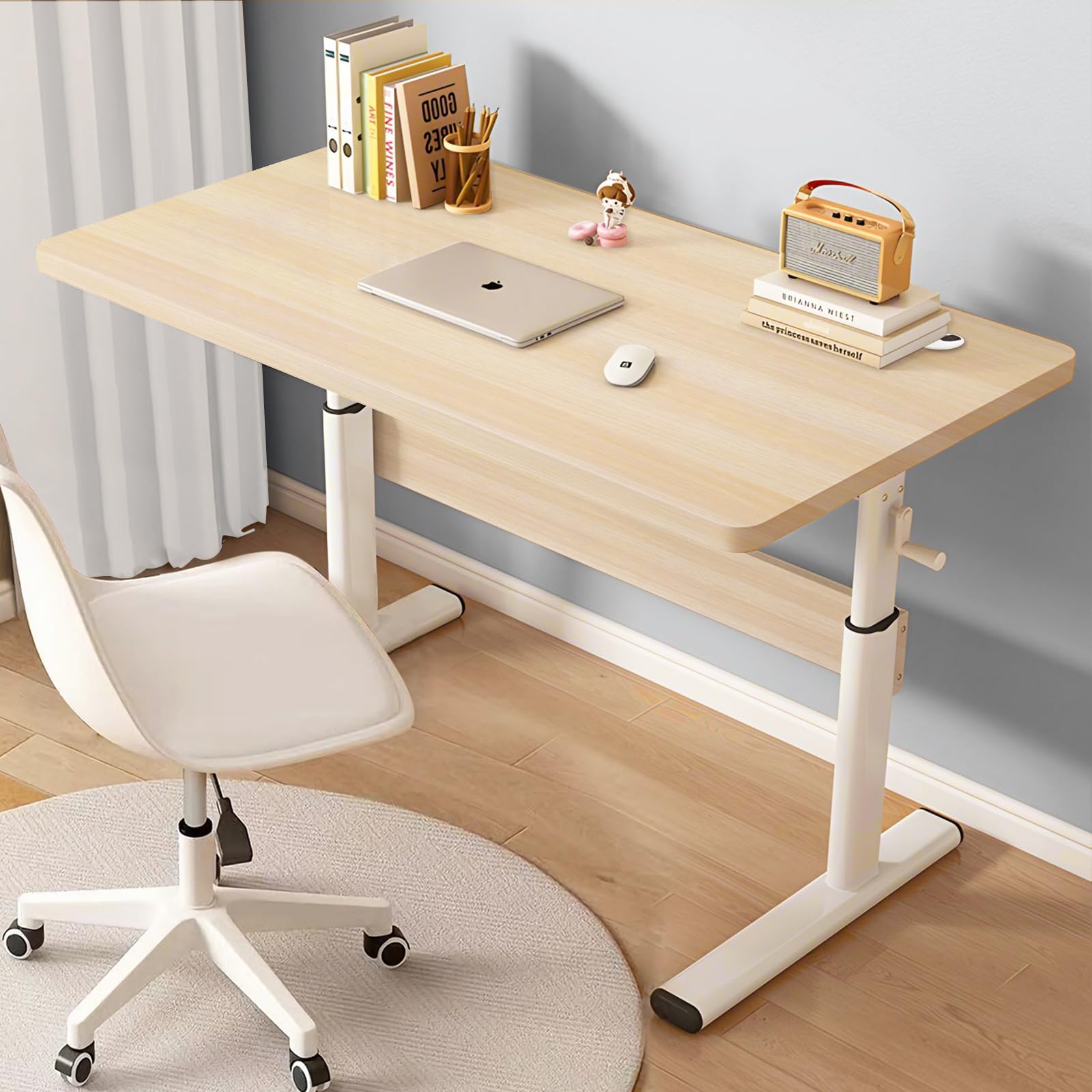 Amazon | GIGIGET 昇降デスク 人間工学 手動式 スタンディングデスク